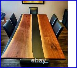 108 x 48 Contemporary Epoxy River Table Dining Room Centerpiece Unique Decor