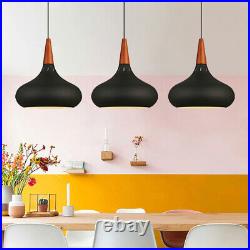 3X Bar Pendant Lighting Wood Lamp Kitchen Chandelier Light Home Ceiling Lights
