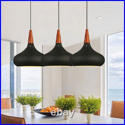 3X Bar Pendant Lighting Wood Lamp Kitchen Chandelier Light Home Ceiling Lights