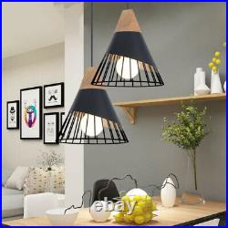 3X Black Pendant Light Kitchen Lamp Home Ceiling Lights Shop Chandelier Lighting