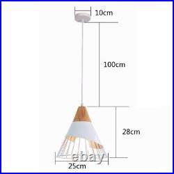 3X Kitchen Pendant Light Bar Lamp Room Wood Ceiling Lights Wood Pendant Lighting