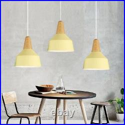 3X Kitchen Pendant Light Wood Ceiling Light Bar Lamp Bedroom Chandelier Lighting