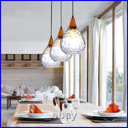 3pcs Glass Pendant Light Bar Lamp Kitchen Ceiling Light Home Chandelier Lighting