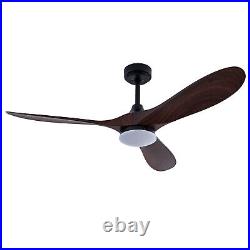 42 Wood LED Ceiling Fan Light With Remote Control Bedroom Dining Room Chandelier