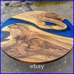 48 Handcrafted Round Epoxy Resin Dining Table Top Unique Home Decor