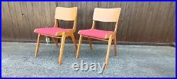 4x Stacking Designer Dining Room Chairs Chair Vintage Plywood 60er Chairs