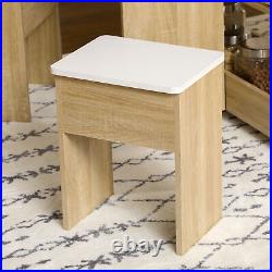 5 Pieces Kitchen Table Set with Drop Leaf Table and Stools