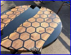 54 Modern Round Dining Table Resin Top Dining Room Centerpiece Home Decor
