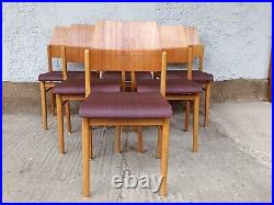 6x Designer Stacking Dining Room Chair Vintage Plywood 60er Chairs