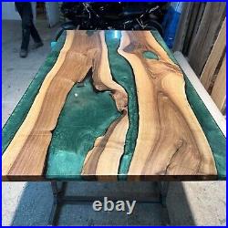 84 x 42 Dining Room Masterpiece Rectangle Epoxy Resin Tabletop Home Decor