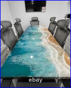 96 x 48 Epoxy Wood Table Resin Masterpiece for Your Dining Room Artistic Decor