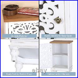 Accent Storage Cabinet Sideboard Living Room Side End Table Bedroom Nightstand