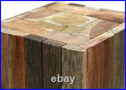 Beistelltisch Plant Stand Treibholzhocker Solid Table Wood Heavy Real Wood