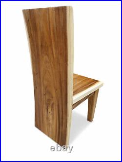 Chair Acacia Suar Solid Wood Dining Room Sitting Stool Table Seating Furniture