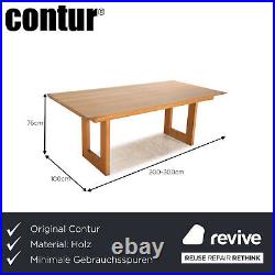 Contur Penthouse Wood Dining Table Wild Oak Braun 200/300 X 76 X 100 CM