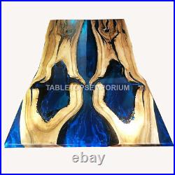 Custom Acacia Epoxy Dining Table, River Table, Resin Dining Room Décor Furniture