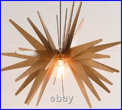 DEZAART EXPLOSION Wood Pendant Light Modern Industrial Design