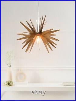 DEZAART EXPLOSION Wood Pendant Light Modern Industrial Design