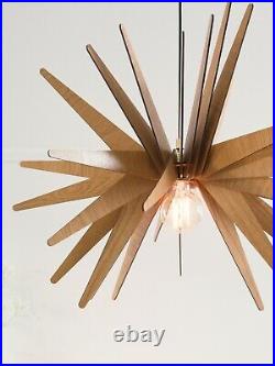 DEZAART EXPLOSION Wood Pendant Light Modern Industrial Design