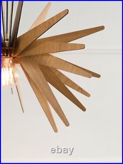 DEZAART EXPLOSION Wood Pendant Light Modern Industrial Design