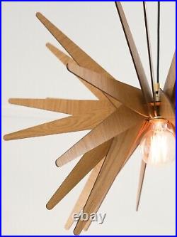 DEZAART EXPLOSION Wood Pendant Light Modern Industrial Design