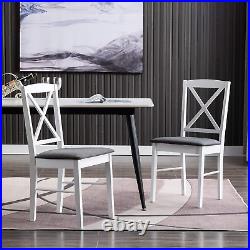 Dining Chairs Set of 2 Wood Dining Room Chair with Cross Back, Kitchen Room Chai