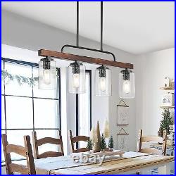 Dining Room Light Fixture 4-Light Kitchen Island Lighting Farmhouse Chandelier