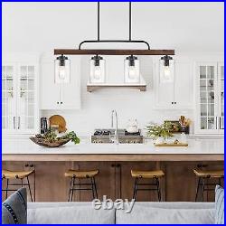 Dining Room Light Fixture 4-Light Kitchen Island Lighting Farmhouse Chandelier