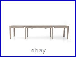 Dining Table Extensible Modern Oak Grey Design Hall Living Room