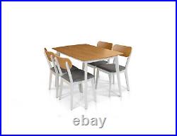 Dining Table Fixed Living Room Cooking Oak Modern Design