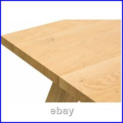 Dining Table Oak Veneer Modern Design Home Living Room Studio