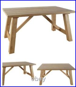 Dining Table Oak Veneer Modern Design Home Living Room Studio