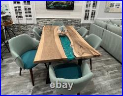 Epoxy Table Live Edge Epoxy Dining Table, Epoxy Dining Room Table, Epoxy Counter