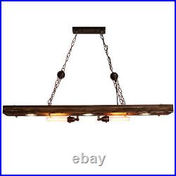 Farmhouse Rustic Wood Chandelier Lamp Kitchen Pendant Light Fixture Dining Room