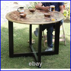 Handmade Living Room Table/Farmhouse Folding Round Furniture Desk/Dining Table