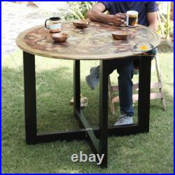 Handmade Living Room Table/Farmhouse Folding Round Furniture Desk/Dining Table