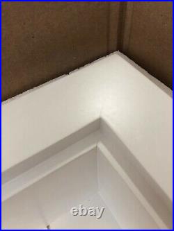 IMPERFECT 14x24 White Aiden Recessed Wall Niche with 1 Shelf and Beadboard Back