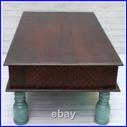 Indien Folding Tea Table multi use living room Coffee Table with storage box