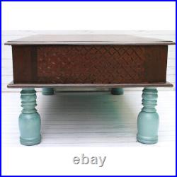 Indien Folding Tea Table multi use living room Coffee Table with storage box