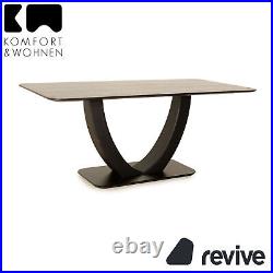 K+W Polstermöbel Variano Malito Wood Dark Brown Dining Table Wild Oak 180 x 76