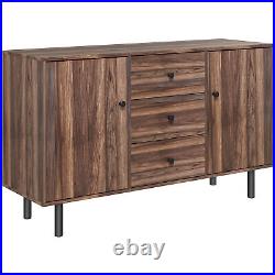 Kitchen Sideboard Buffet Cabinet with 2 Cupboards, 3 Drawers
