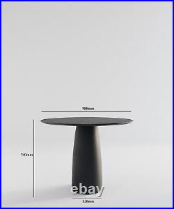 Kopar. Round Tulip Dining Table Balck color