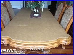 Light Cherry Wood Grain Custom Dining Table Pads Kitchen Pad Top Cover Protect