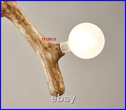 Nordic Branch Tree Chandelier Island Light Led Dining Room Resin Glass Fixture