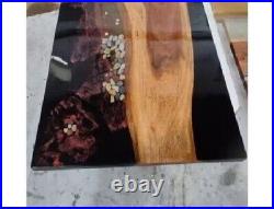 Ocean Wave Handmade Resin Epoxy Dining Tabletop for Home and Living Room Decor