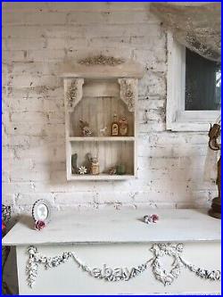 Painted Cottage Shabby Chic Hand Made Solid Wood Shelf