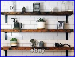 Reclaimed Barn Wood Wall Shelves 2x8 Rustic Modern Farmhouse Shelving Shelf