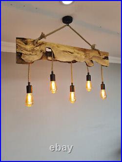 Rustic Farmhouse Lighting Fixture For Dining Room and Vintage Kitchen Island