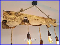 Rustic Farmhouse Lighting Fixture For Dining Room and Vintage Kitchen Island