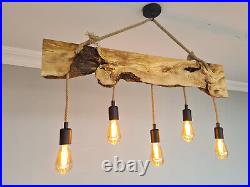 Rustic Farmhouse Lighting Fixture For Dining Room and Vintage Kitchen Island